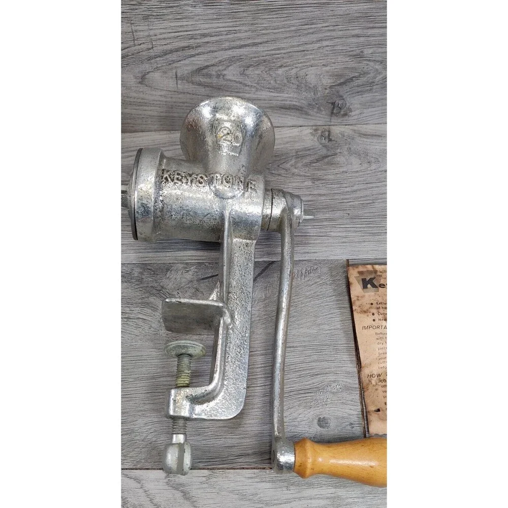 Vintage Keystone Food and Meat Chopper, Keyco Products, Inc., No. 1-0 in Box-USA
